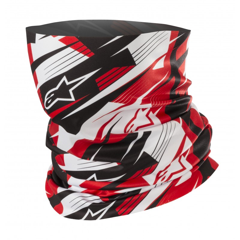 KOMIN TERMOAKTYWNY ALPINESTARS BLURRED NECK TUBE BLACK/WHITE/RED 
