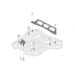 ZESTAW ADAPTERÓW DO ADVENTURE-RACK POD KUFER CENTRALNY GIVI KAPPA MONOLOCK SW-MOTECH BLACK