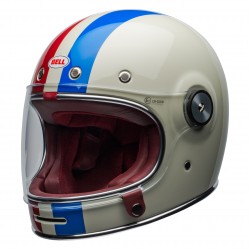 KASK BELL BULLITT COMMAND VINTAGE WHITE/OXBLOOD/BLUE 