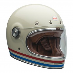 KASK BELL BULLITT STRIPES PEARL WHITE/OXBLOOD/BLUE 