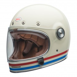 KASK BELL BULLITT STRIPES PEARL WHITE/OXBLOOD/BLUE 
