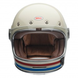 KASK BELL BULLITT STRIPES PEARL WHITE/OXBLOOD/BLUE 