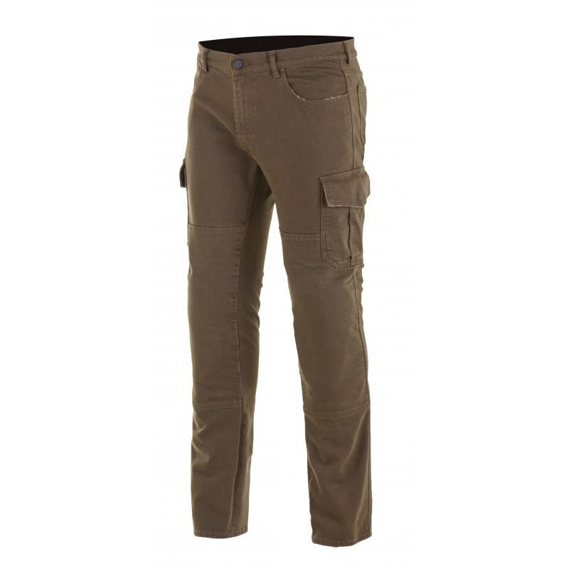SPODNIE JEANS ALPINESTARS CARGO BROWN DISTRESSED 