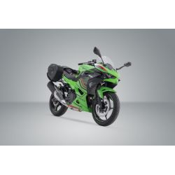 ZESTAW SAKW BOCZNYCH PRO BLAZE H I STELAŻY SW-MOTECH KAWASAKI NINJA 500 SE, Z500 (23-) BLACK