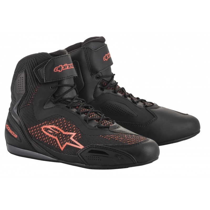 BUTY ALPINESTARS FASTER-3 RIDEKNIT BLACK/FLUO RED 