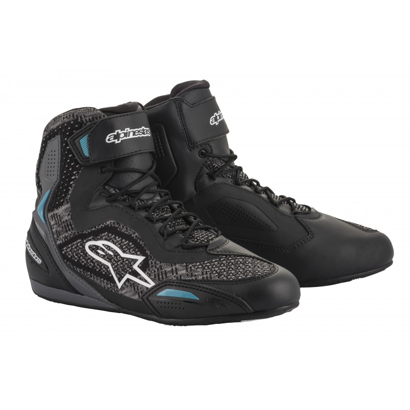 BUTY ALPINESTARS FASTER-3 RIDEKNIT BLACK/TEAL 