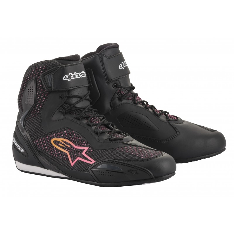 BUTY ALPINESTARS FASTER-3 RIDEKNIT BLACK/YELLOW/PINK 
