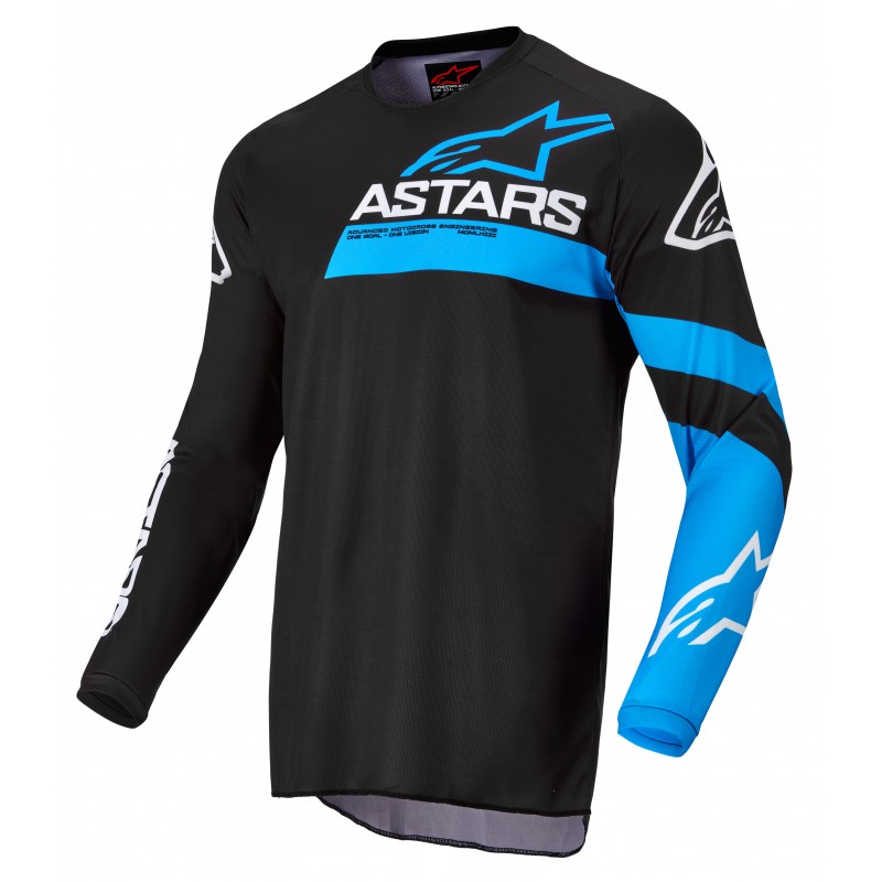 BLUZA ALPINESTARS FLUID CHASER BLACK/NEON BLUE 