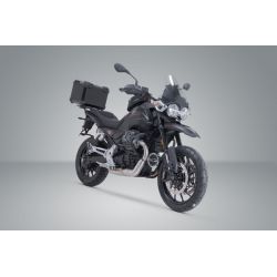 ZESTAW KUFRA CENTRALNEGO TRAX ADV SW-MOTECH MOTO GUZZI V85 STRADA (24-) BLACK