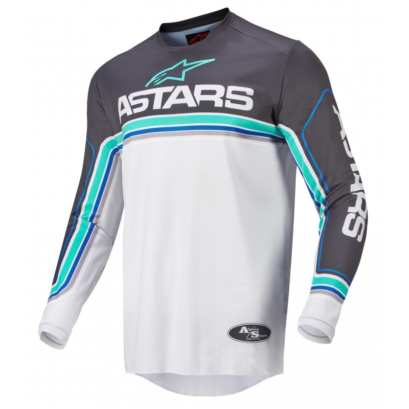 BLUZA ALPINESTARS FLUID SPEED ANTHRACITE/LIGHT GREY/BLUE 