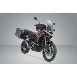 ZESTAW KUFRÓW BOCZNYCH TRAX ADV I STELAŻY SW-MOTECH TRIUMPH TIGER 900 GT/RALLY PRO BLACK 45/37L