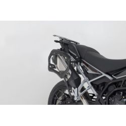 ZESTAW KUFRÓW BOCZNYCH TRAX ADV I STELAŻY SW-MOTECH TRIUMPH TIGER 900 GT/RALLY PRO SILVER 45/37L