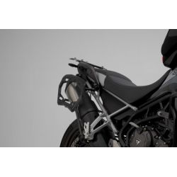 ZESTAW KUFRÓW BOCZNYCH TRAX ADV I STELAŻY SW-MOTECH TRIUMPH TIGER 900/GT/RALLY/PRO BLACK 45/37L