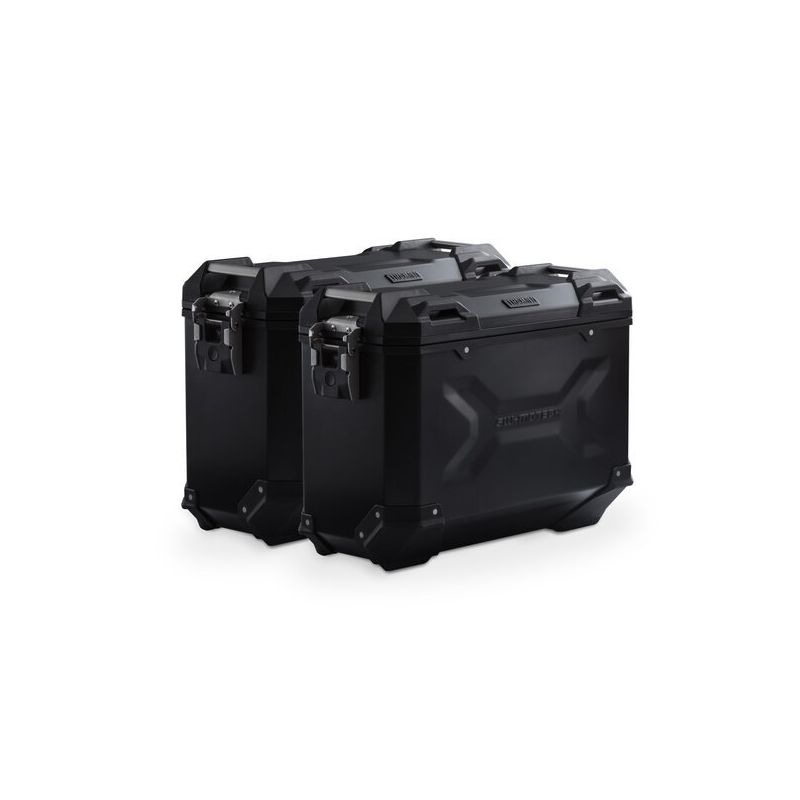 ZESTAW KUFRÓW BOCZNYCH TRAX ADV I STELAŻY SW-MOTECH MOTO GUZZI STELVIO (23-) BLACK 37/37L