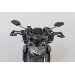 OSŁONA DŹWIGNI Z OWIEWKĄ SW-MOTECH DUCATI STREETFIGHTER V2, TRIUMPH DAYTONA BLACK