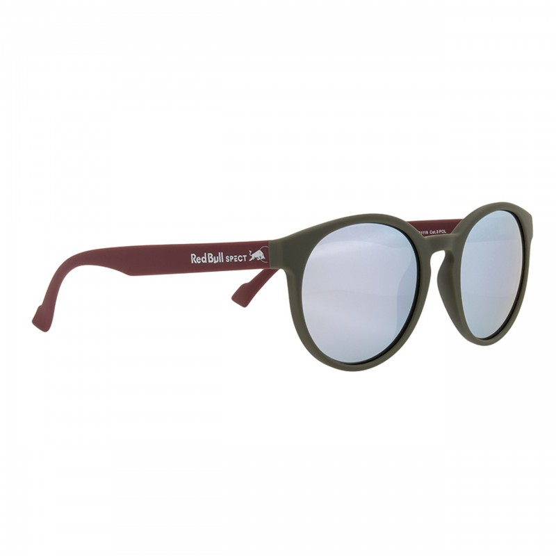 OKULARY RED BULL SPECT LACE OLIVE GREEN - SZKŁA SMOKE WITH SILVER MIRROR POL