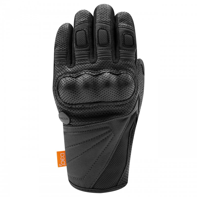 RĘKAWICE SKÓRZANO-TEKSTYLNE RACER LADY META 4 F BLACK 