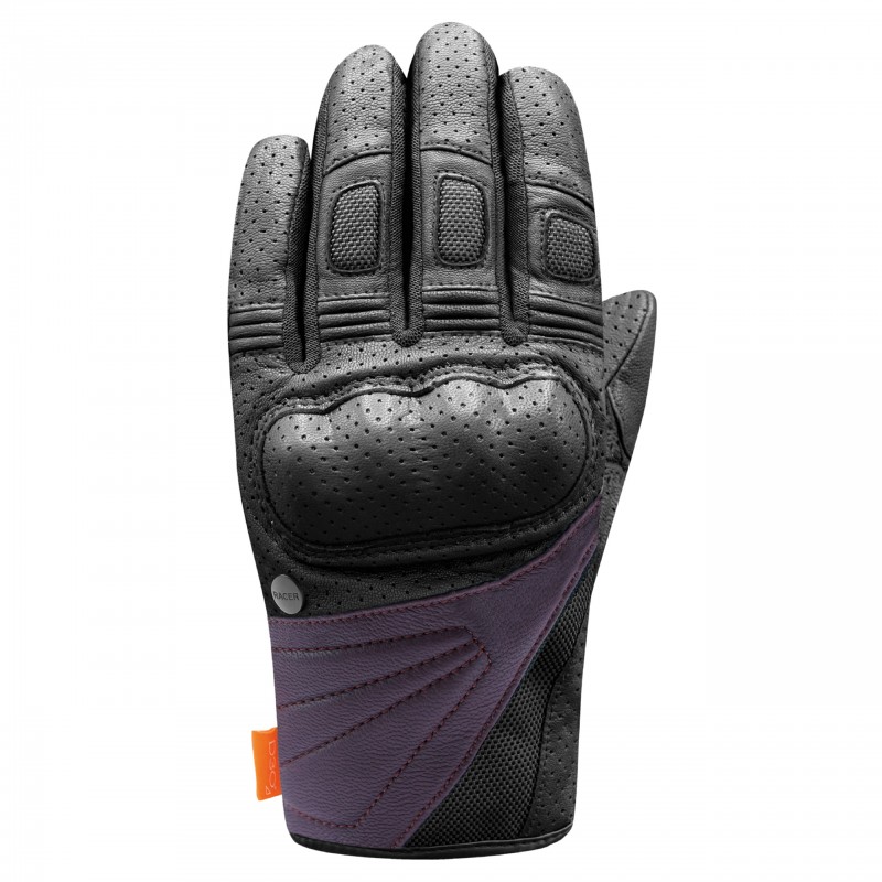 RĘKAWICE SKÓRZANO-TEKSTYLNE RACER LADY META 4 F BURGUNDY 