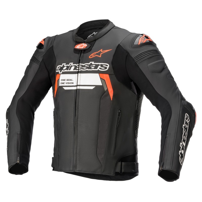 KURTKA SKÓRZANA ALPINESTARS MISSILE V2 IGNITION BLACK/FLUO RED 
