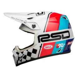 KASK BELL MX-9 MIPS RSD THE RALLY GLOSS WHITE/BLACK 