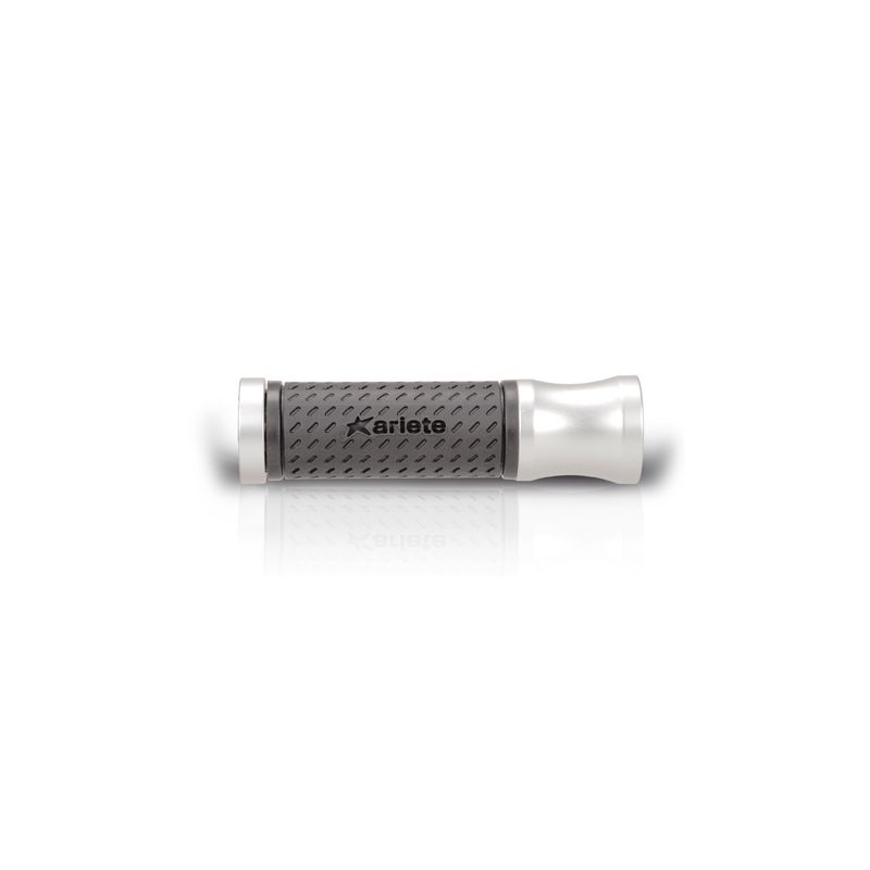 ARIETE MANETKI ROAD ALU-RUB SYSTEM LOCK-ON (125 MM) Z OTWOREM KOLOR SREBRNY