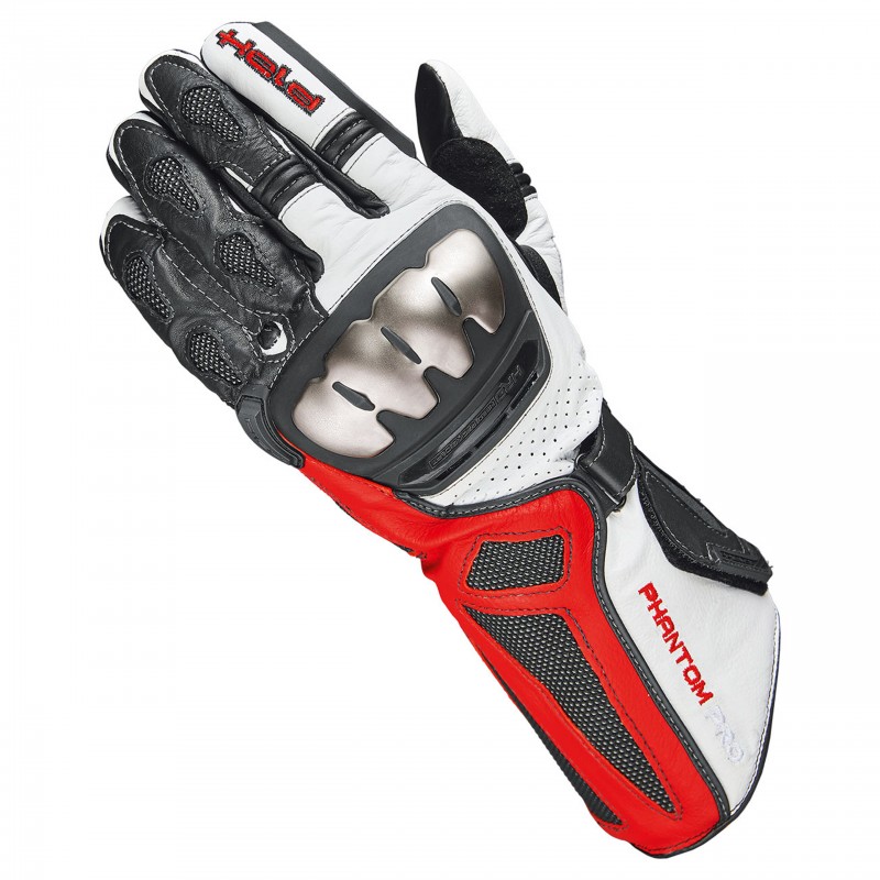 RĘKAWICE SKÓRZANE HELD PHANTOM PRO BLACK/WHITE/RED 