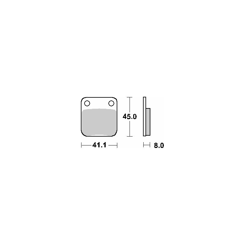 SBS KLOCKI HAMULCOWE KH54 STREET STANDART CERAMIC DAELIM ALTINO/DELFIN