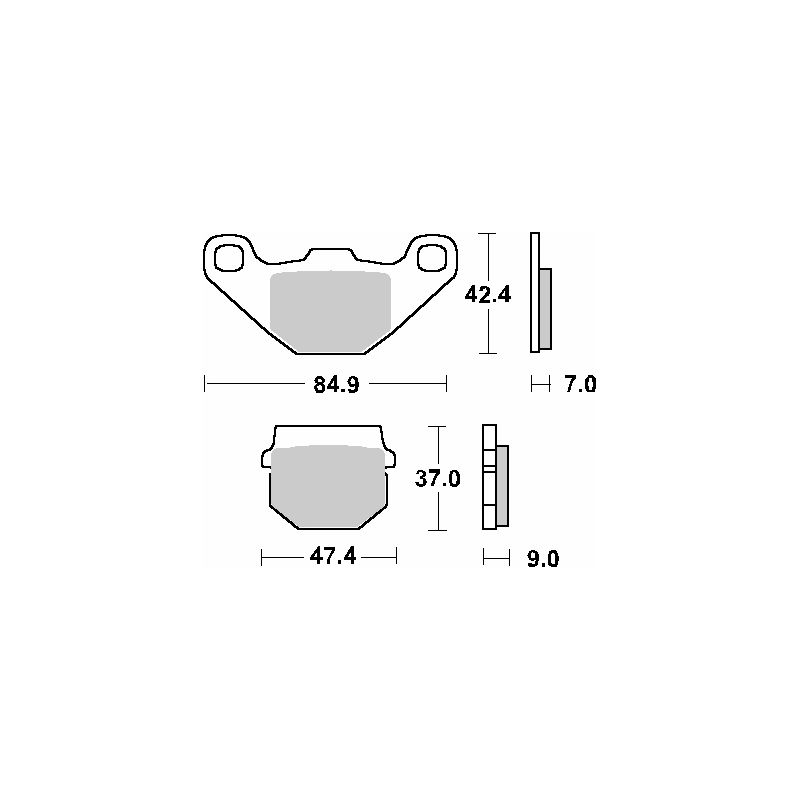 SBS PROMOCJA KLOCKI HAMULCOWE KH83 STREET STANDART CERAMIC APRILIA RS4