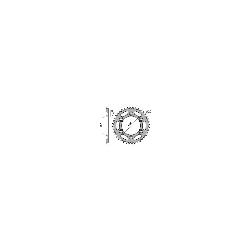 PBR ZĘBATKA TYLNA 1027 40 DUCATI 750/900 SPORT 01-02 (JTR735.40) (ŁA