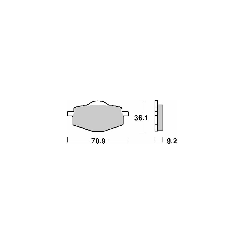SBS PROMOCJA KLOCKI HAMULCOWE KH101 STREET STANDART CERAMIC YAMAHA CRY