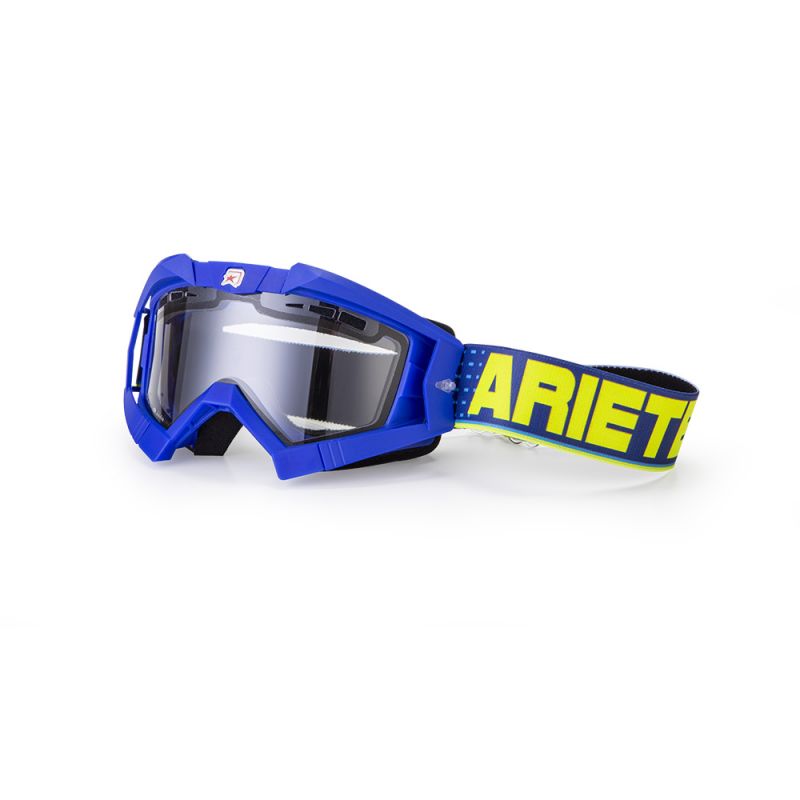 ARIETE GOGLE RIDING CROWS BASIC KOLOR NIEBIESKI, SZYBKA ANTI FOG, ANTI