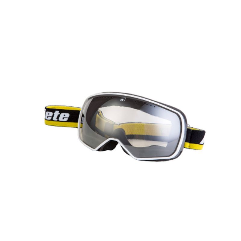 ARIETE GOGLE FEATHER CAFE RACER PASEK ŻÓŁTY/CZARNY SZYBKA LUSTRZANA