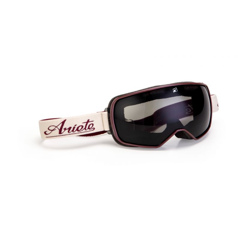 ARIETE GOGLE FEATHER LITE CAFE RACER PASEK KREMOWY SZYBKA PRZYCIEMNIAN
