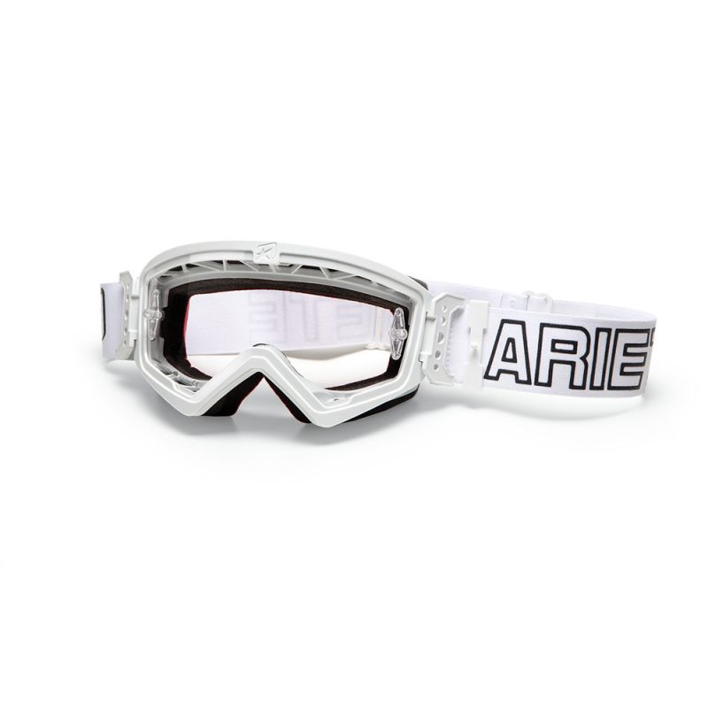 ARIETE GOGLE MUDMAX KOLOR BIAŁY, SZYBKA ANTI FOG, ANTI SCRATCH, UV, R