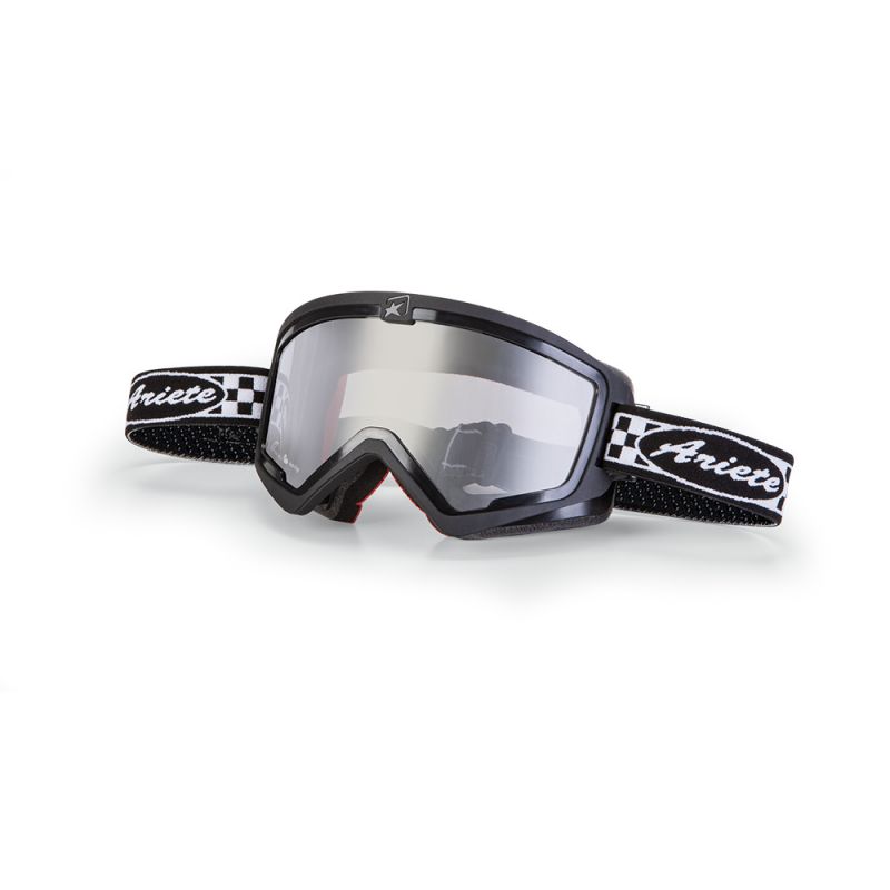 ARIETE GOGLE MUDMAX RACER (CAFE RACER) KOLOR CZARNY, SZYBKA ANTI FOG, 