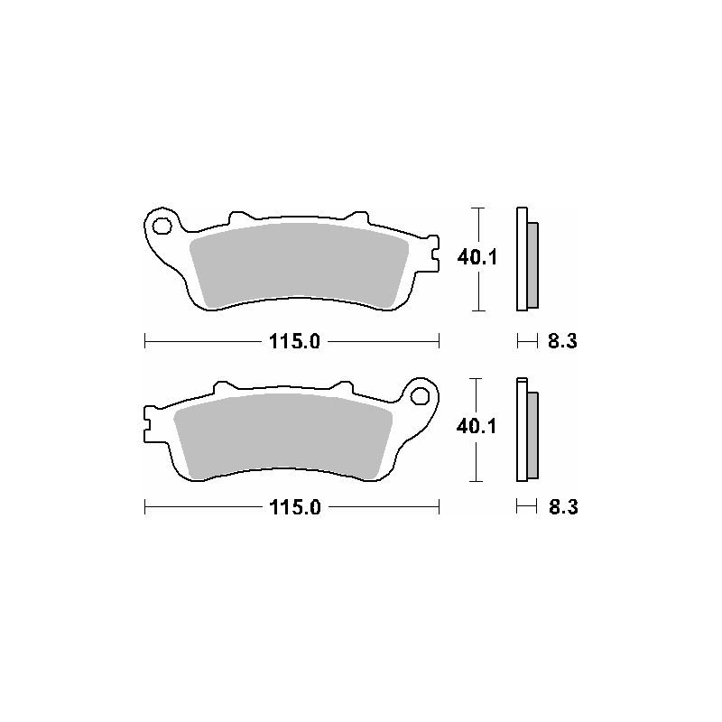 SBS PROMOCJA KLOCKI HAMULCOWE KH261 / KH281 STREET STANDART CERAMIC KO