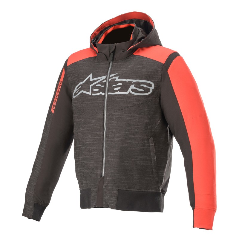 BLUZA MOTOCYKLOWA ALPINESTARS RHOD WINDSTOPPER BLACK/BRIGHT RED 