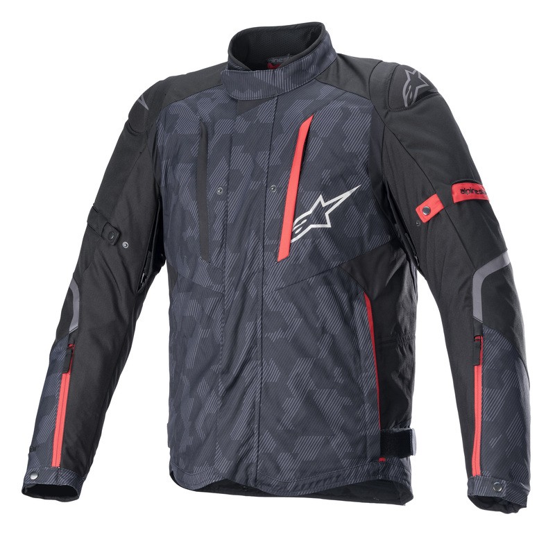 KURTKA TEKSTYLNA ALPINESTARS RX-5 DRYSTAR BLACK CAMO/BRIGHT RED 