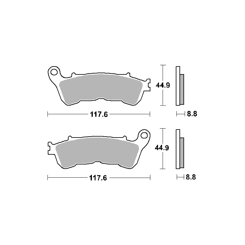 SBS PROMOCJA KLOCKI HAMULCOWE KH388 STREET / SCOOTER STANDART CERAMIC 