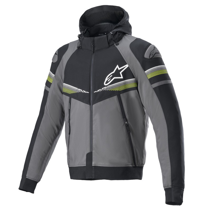 BLUZA MOTOCYKLOWA ALPINESTARS SEKTOR V2 TECH TAR GREY/BLACK/FLUO YELLOW 