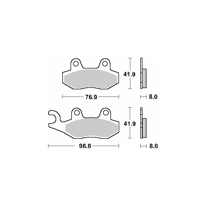 SBS PROMOCJA KLOCKI HAMULCOWE KH135 / KH214 STREET STANDART CERAMIC KO