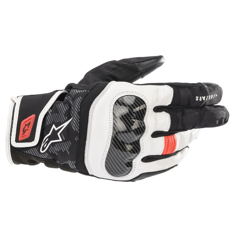RĘKAWICE ALPINESTARS SMX Z DRYSTAR BLACK/WHITE/FLUO RED 