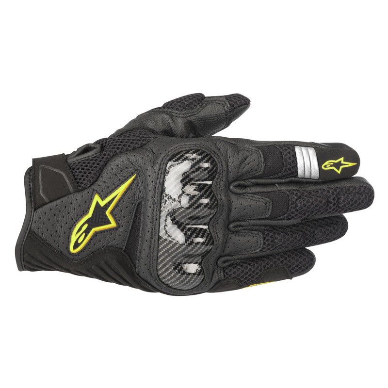 RĘKAWICE ALPINESTARS SMX-1 AIR V2 BLACK/FLUO YELLOW 