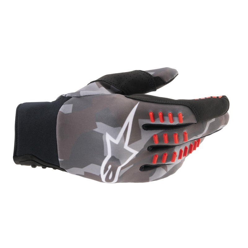 RĘKAWICE ALPINESTARS SMX-E GREY CAMO/FLUO RED 
