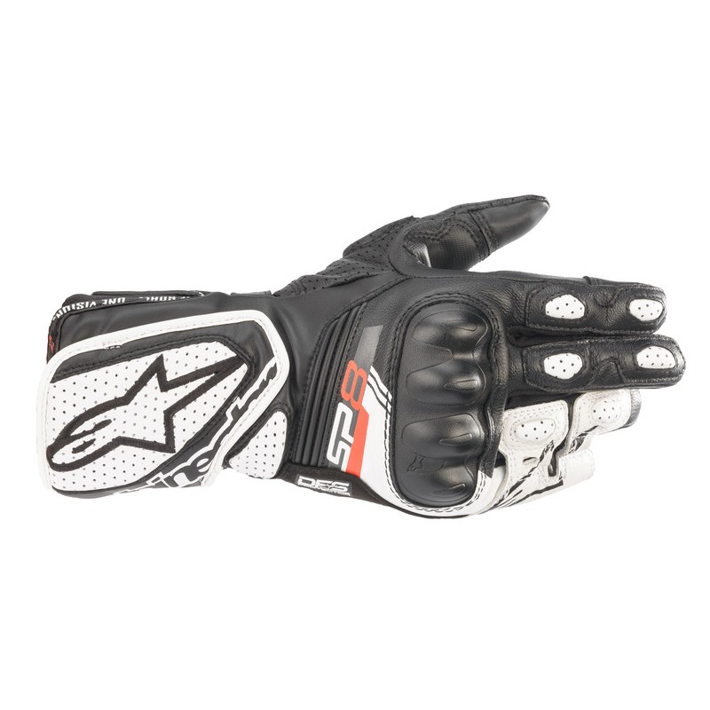 RĘKAWICE ALPINESTARS LADY SP-8 V3 BLACK/WHITE 