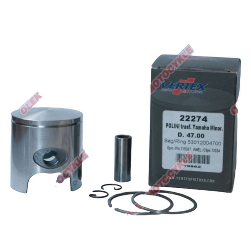 VERTEX TŁOK POLINI, MINARELLI, YAMAHA 47,75MM SWORZEŃ 10MM (PIERŚCI