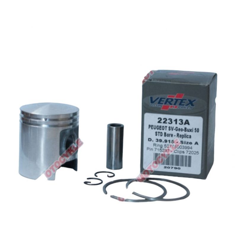 VERTEX TŁOK PEUGEOT SV, BUXY, ELYSEO, TREKKER 50 (39,925MM) (PIERŚCI