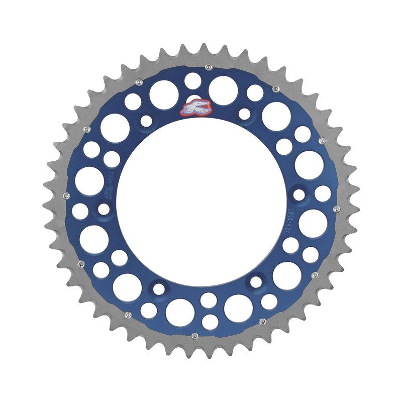 RENTHAL ZĘBATKA TYLNA TWINRING 899 52 (STALOWO-ALUMINIOWA) KOLOR NIEB