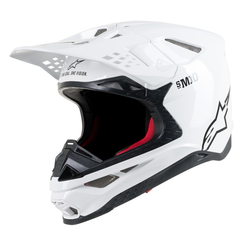 KASK ALPINESTARS SUPERTECH S-M10 SOLID WHITE GLOSSY 