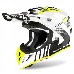 KASK AIROH AVIATOR ACE NEMESI WHITE GLOSS 